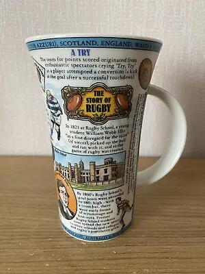 Buy DUNOON THE STORY OF RUGBY DESIGNED BY CAROLINE DADD LARGE 6in FINE STONEWARE MUG • 11.99£