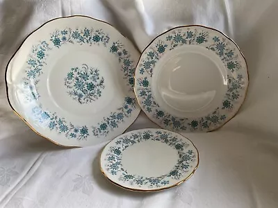Buy 3 Bone China Plates By Colclough  Braganza  Ideal For Cakes/Sandwiches/Biscuits • 6.50£
