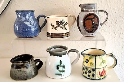 Buy Job Lot 6x Studio Pottery Small Jugs Incl St Ives,Wells,Stocker,Irving, ?Briglin • 28£