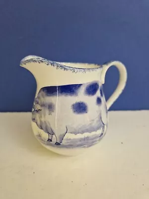 Buy KIRSTY JANE STAFFORDSHIRE BLUE PIG China Milk Jug • 9.41£