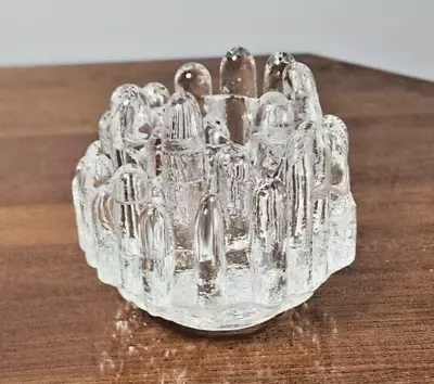 Buy Vtg Warff Kosta Boda Sweden Clear Polar Ice Design Crystal Votive Candle Holder • 23.29£