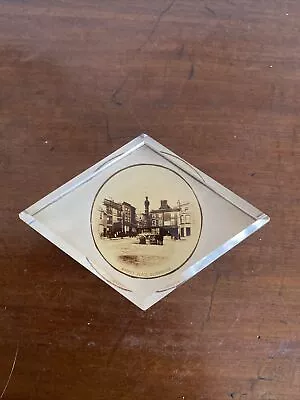 Buy Antique Paperweight - Market Place Guisborough • 15£