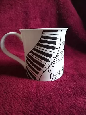 Buy Dunoon Fine Bone China Mug Entitled IVORY A Design By Caroline Dadd Music Theme • 9.99£