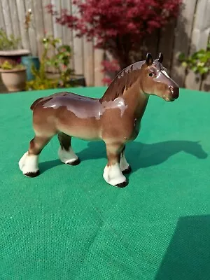 Buy Vintage Pottery Shire Horse Made In USSR 14cms • 10£