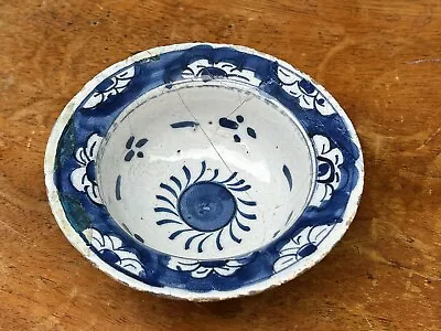 Buy Antique 18th Century Delft Delftware Rare Small Bowl Dish Chinoiserie English ? • 35£