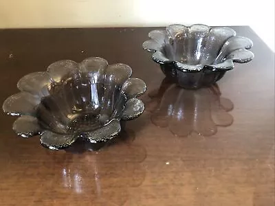 Buy Pr Dartington Daisy Dessert/Salad / Fruit Bowls Frank Thrower 16cm Smoked Glass • 10£