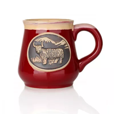 Buy Highland Cow Stoneware Mug - Scottish Beef Ceramic Mug - Red • 18.62£
