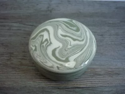 Buy Hand Made In Devon Green Porcelain Ceramic Pottery Trinket Box With Lid • 11.99£