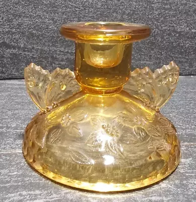 Buy Yellow Coloured Glass Candle Holder • 5£