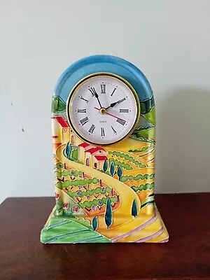 Buy Old Tupton Ware Clock, Tuscany Design, 17cm Tall, NEW. • 37.50£