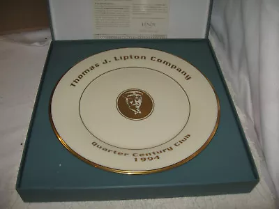 Buy Thomas J. Lipton Company Quarter Century Club Decorative 25 Year Service Plate • 18.64£
