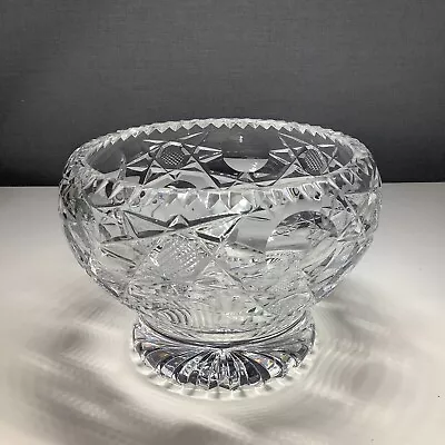 Buy Small Royal Brierley Cut Glass Crystal Pedestal Sweets / Rose Bowl • 14.99£