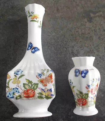 Buy Aynsley Cottage Garden Fine English Bone China Vases - Flowers & Butterflies • 7.50£
