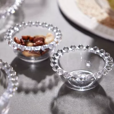 Buy Set Of 2 Small Glass Bowls Mini Dip Dessert Dish Bella Perle Alfresco Dining • 11.99£