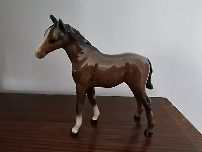 Buy Beswick Pottery - Hand Painted Standing Bay Horse Foal Figure • 10£