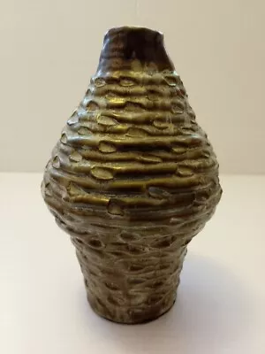 Buy Unique Vintage Art Pottery Vase Vessel Hand Crafted Clay Glazed  • 13.77£