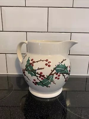 Buy Emma Bridgewater Large 3 Pint Jug Christmas / Holly Design Ceramic Pottery • 65£
