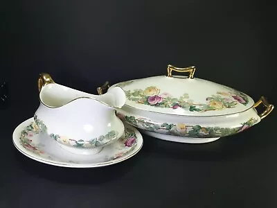 Buy Beautiful Vintage J G Meakin Hanley Pottery Gravy Boat Tureen Roses • 25£