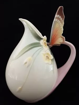 Buy Franz Porcelain Papillon Butterfly Pitcher #fz00770 Nib • 121.75£