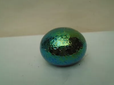 Buy Fabulous Small Vintage Iridescent Glass Button Paperweight   FINE LOOKING THING • 0.99£