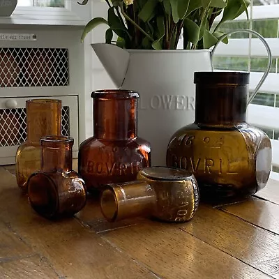Buy Vintage Collection Victorian Bovril Glass Jars Victorian Home Décor Bottles • 19.99£