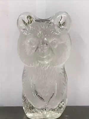 Buy Swedish Art Glass Vintage Flat Back Animal Maker ? Bear / Teddy 9cm  • 12£