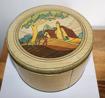 Buy Vintage Art Deco Cake Tin Clarice Cliff Style Made In England • 14.99£