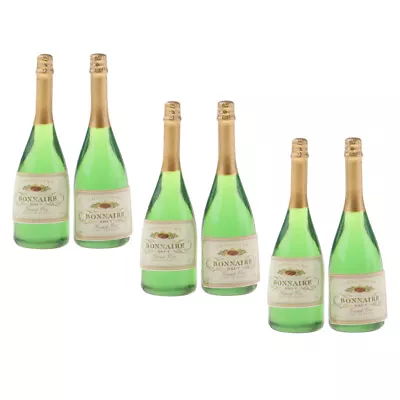 Buy 6 Pieces Miniature Wine Champagne Bottles Model For 1/6 Dolls House Kitchen • 6.13£