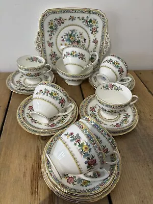 Buy Foley Coalport ‘Ming Rose’ Vintage 21 Piece Teaset • 69.99£