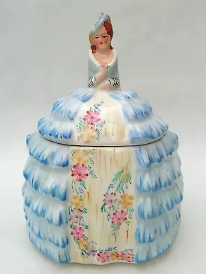 Buy Sadler Ye Daintee Laydee Crinolene Woman Biscuit Barrel (Missing Handle) Vintage • 39.99£