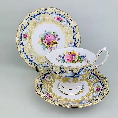Buy Vintage Royal Albert Valentine Tea Cup Trio Rd 837063 Ca 1950’s • 58.02£