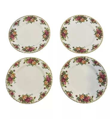 Buy 4 Vintage Royal Albert Old Country Roses 1962 Salad Plates 8 1/8  England • 41.93£