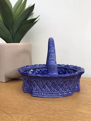 Buy Abrigada Portugal Decma Creamware II Blue Ceramic Basket Bowl • 6£