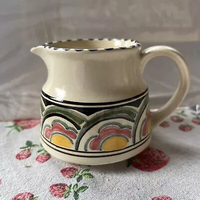 Buy Vintage Honiton Pottery Jug, Eastern Scroll Pattern, Rare Shape • 10£