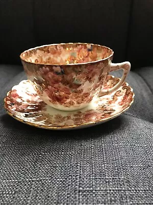 Buy Antique Samuel Radford Teacup & Saucer 643 Floral Gold Trim. • 9.99£