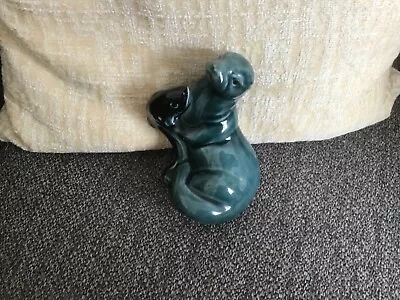 Buy POOLE POTTERY OTTER WITH FISH (12cm HIGH) • 8£