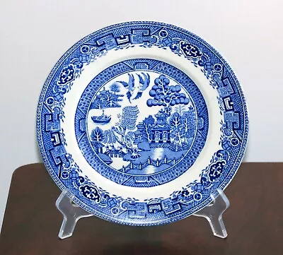 Buy Vintage Alfred Meakin Old Blue Willow 23cm Plate Excellent Condition • 24.12£