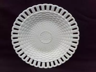 Buy Antique German Waechtersbach Creamware Basket Weave Plate . M2998 • 19.99£