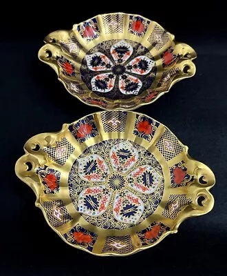 Buy Royal Crown Derby 'Duchess Sweet Tray No.2' Two (2) SGB Old Imari 1128 Pattern • 198.95£