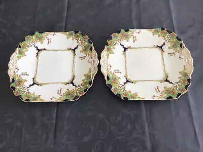 Buy 2 X Rare Art Deco Fenton Bone China  June  Pattern  Cake/Sandwich Plates. VGC. • 3.99£