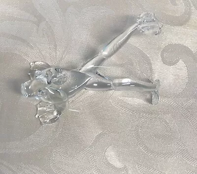 Buy Unusual Vintage Crystal Clear Blown Glass Frog Ornament RARE • 11.98£