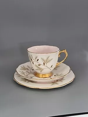 Buy 🌟Vintage Royal Albert Braemar Pale Pink Tea Trio Tea Cup Saucer & Side Plate🌟 • 10.75£