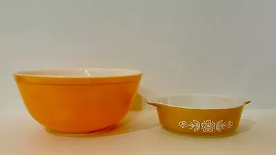 Buy Vintage PYREX Mixing Bowl 403 2-1/2 QT Casserole Butterfly Cinderella 471 Lot • 46.60£