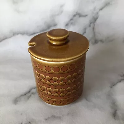 Buy HORNSEA Pottery Saffron Lidded Sugar Bowl Preserve Jam Pot 1970s Vintage Retro • 8.99£