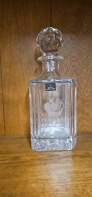 Buy Royal Doulton 'With Thanks' Gifted Crystal Whiskey Drinks Decanter With Stopper • 1£