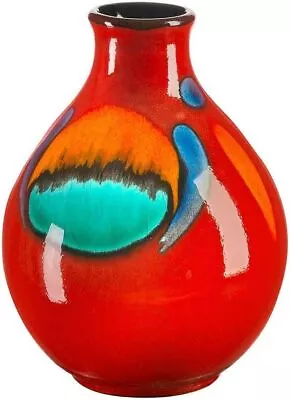 Buy Poole Pottery Volcano Bud Vase, 12 Cm, Orange • 84.19£