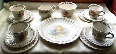 Buy Royal Victoria Pottery Wade England Afternoon Tea Setting A Somerset Cottage Vgc • 65.96£