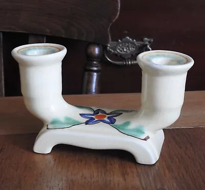 Buy Vintage EGERSUNDS FAYANCEFABRIK - NORSK - Danish Pottery Dual Candle Holder • 10£