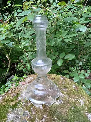 Buy Unusual Antique Glass Candlestick • 20£