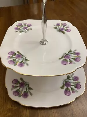 Buy Royal Vale Tiered Dessert Stand Floral Pattern Bone China Victorian Cottage Core • 32.68£